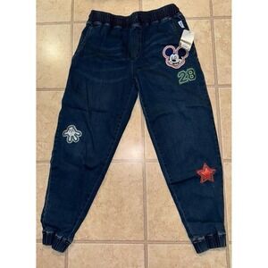 Disney Her Universe Mickey Mouse Jean Joggers L NEW